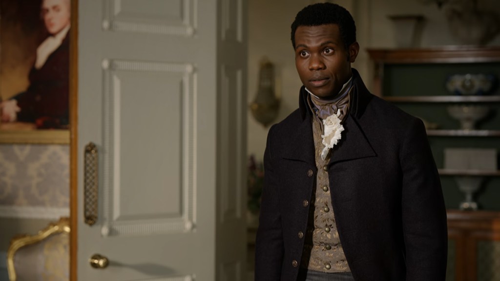 Victor Alli as Sir John Stirling in Bridgerton season 3 (Netflix screengrab)