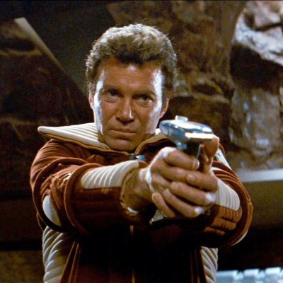 William Shatner as Captain Kirk in Star Trek: The Wrath of Khan