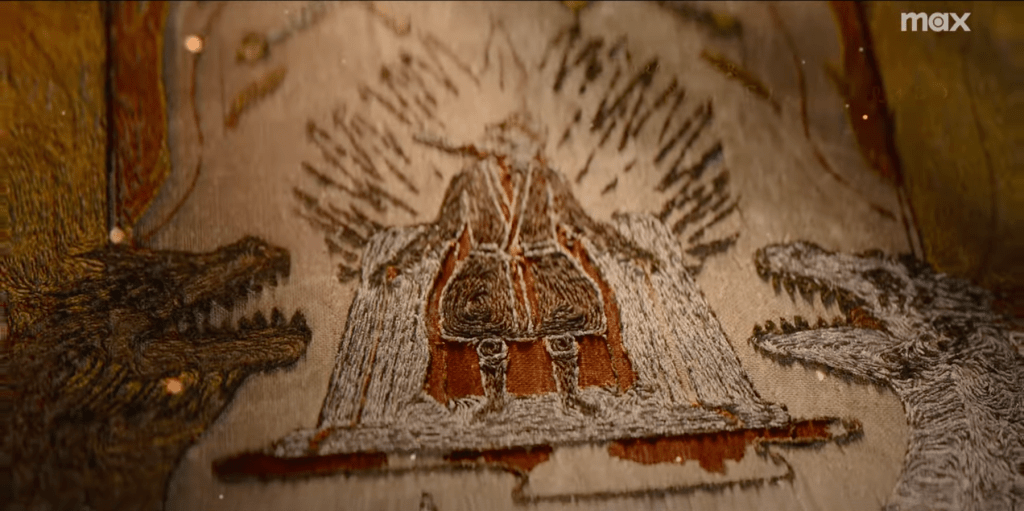 Maegor the Cruel in House of the Dragon Season 2 Opening Tapestry