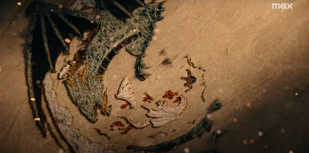 House of the Dragon Season 2 Opening Death of Lucerys Opening Tapestry