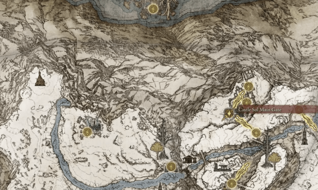 Castle Sol location Elden Ring