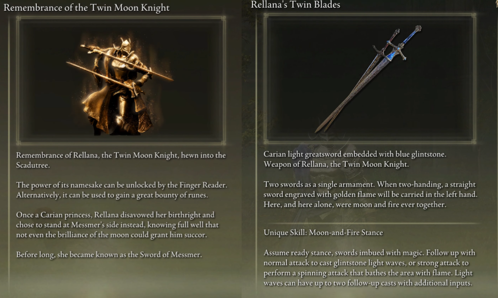 Rellana&rsquo;s Twin Blades