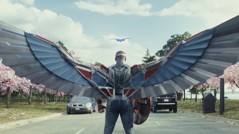 Captain America/Sam Wilson (Anthony Mackie) in Marvel Studios' CAPTAIN AMERICA: BRAVE NEW WORLD, exclusively on Disney+. Photo courtesy of Marvel Studios. © 2024 MARVEL.