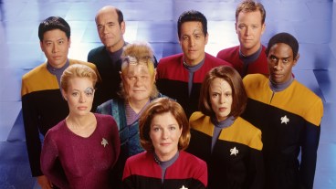 The cast of Star Trek: Voyager.