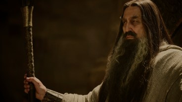Ciarán Hinds as the Dark Wizard in the Rings of Power season 2