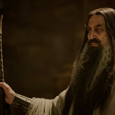 Ciarán Hinds as the Dark Wizard in the Rings of Power season 2
