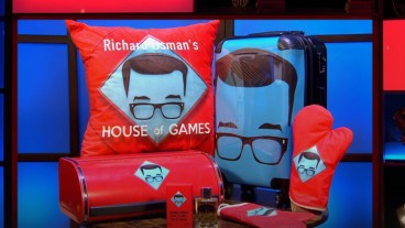 The House of Games cushion, wheelie luggage, oven gloves and more