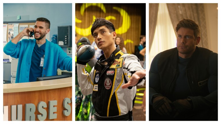 Josh Segarra as Lance Arroyo in The Other Two, Manny Jacinto as Jason Mendoza in The Good Place, Tom Hopper as Luther Hargreeves in The Umbrella Academy