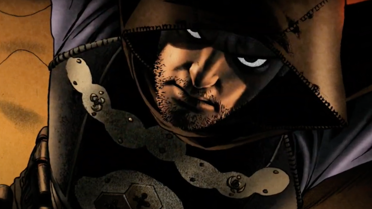 An illustrated image of The Cape from the opening credits on NBC's The Cape.