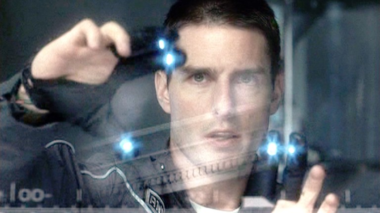 Tom Cruise at pre-crime in Minority Report