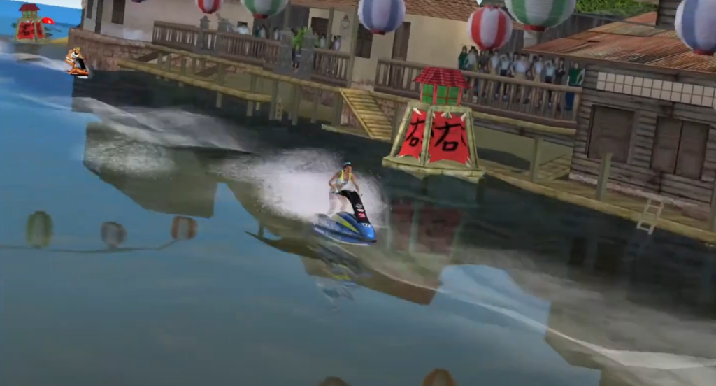 Wave Race: Blue Storm (2001): Condescending Announcer