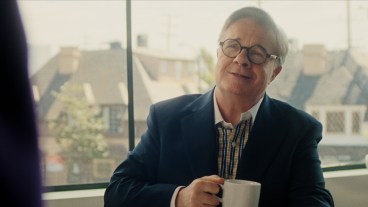 Monsters: The Lyle And Erik Menendez Story. Nathan Lane as Dominick Dunne in episode 203 of Monsters: The Lyle And Erik Menendez Story.