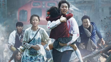 Train to Busan, man runs with girl in his arms