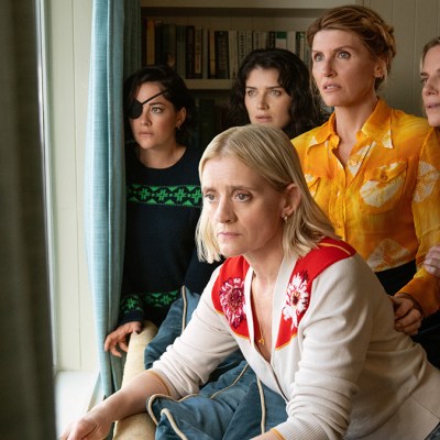 The Garvey Sisters looking out of a window in Bad Sisters season 2 on Apple TV+