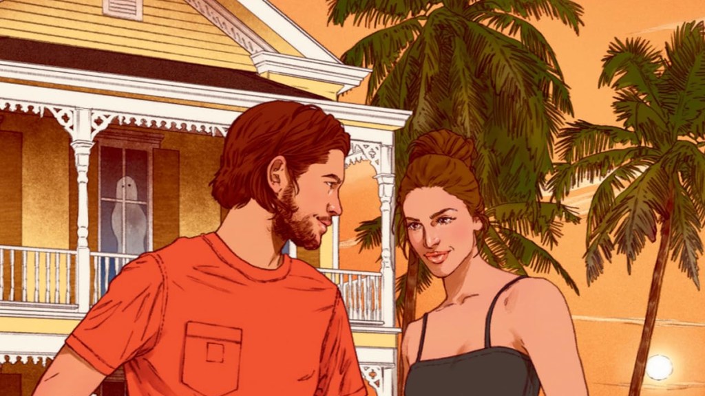 Book cover detail from Haunted Ever After by Jen DeLuca