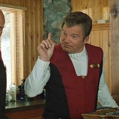 Kirk and Picard in Star Trek Generations