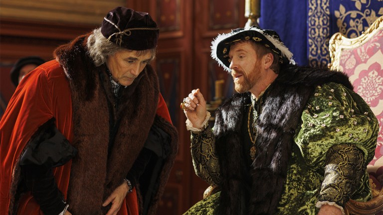 Mark Rylance and Damian Lewis in Wolf Hall The Mirror and the Light