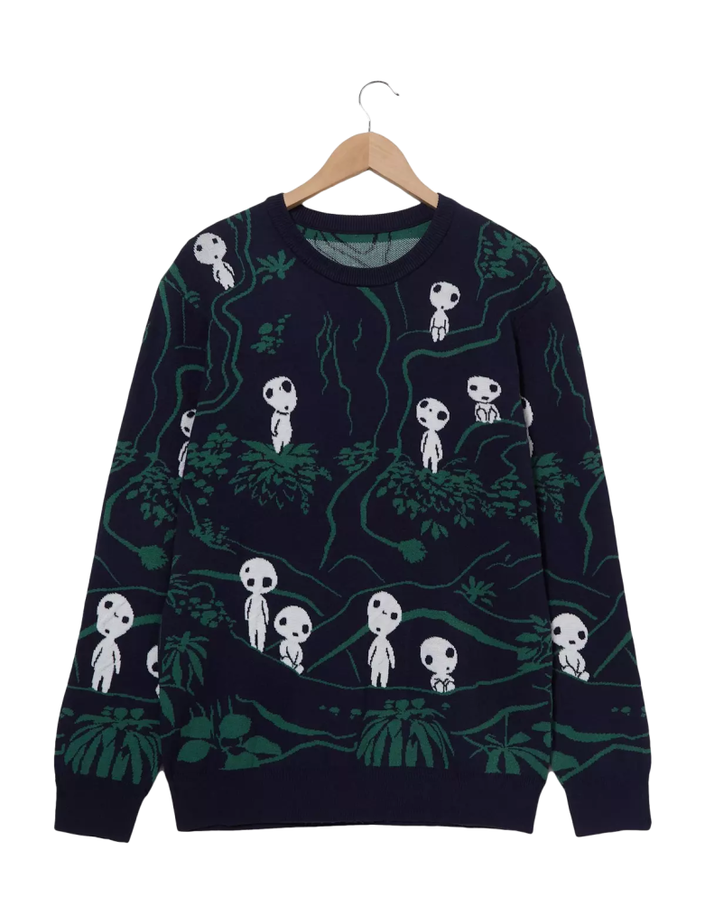 Our Universe Studio Ghibli Princess Mononoke Kodama Forest Glow-In-The-Dark Sweater (BoxLunch Exclusive)