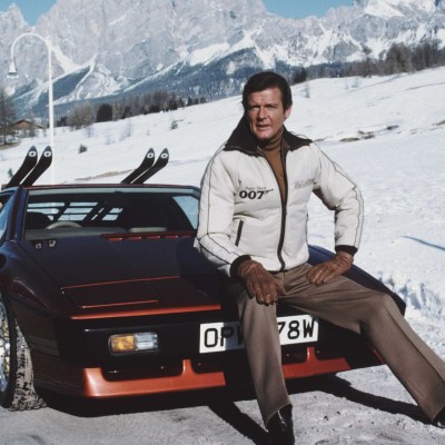 Roger Moore as James Bond in the Snow in For Your Eyes Only
