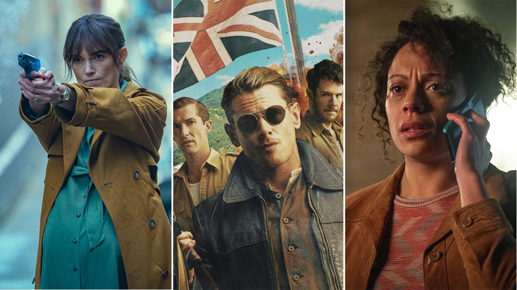 Keira Knightley pointing a gun, SAS: Rogue Heroes series 2, Rosalind Eleazar on the phone in Harlan Coben&rsquo;s Missing You