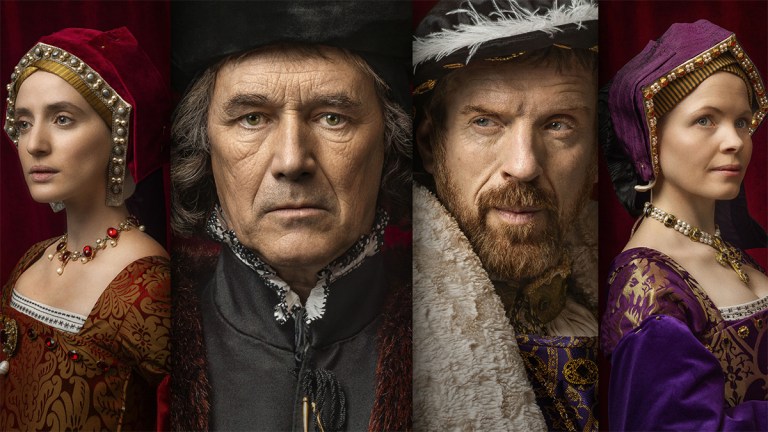 Lillit Lesser, Mark Rylance, Damian Lewis and Kate Phillips in Wolf Hall: The Mirror and the Light