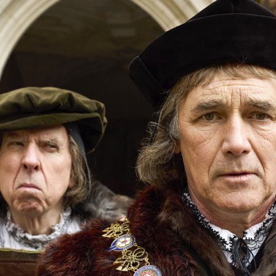 Timothy Spall and Mark Rylance in 16th century dress in Wolf Hall: The Mirror and the Light