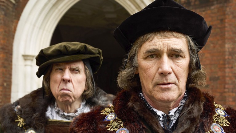 Timothy Spall and Mark Rylance in 16th century dress in Wolf Hall: The Mirror and the Light