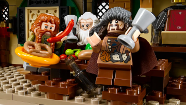 LEGO figures from the set The Hobbit: An Unexpected Gathering.
