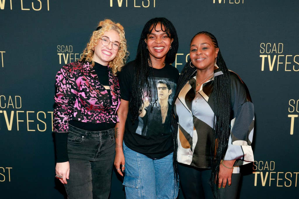 ATLANTA, GEORGIA - FEBRUARY 06: (L-R) Missy Laney, Adele “Supreme” Williams and Dominique Braud attend &ldquo;Oh My God…Yes!&rdquo; Q&amp;A during the 13th SCAD TVfest on February 06, 2025 in Atlanta, Georgia.  (Photo by Jason Kempin/Getty Images)