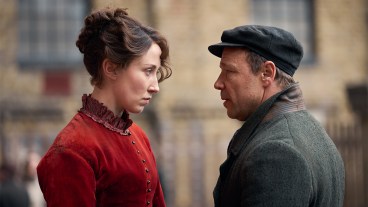 Erin Doherty and Stephen Graham in Victorian costume for A Thousand Blows