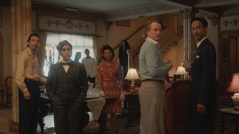Chase Yi, Ashly Burch, Imani Hakim, David Hornsby and Danny Pudi in "Mythic Quest," now streaming on Apple TV+.