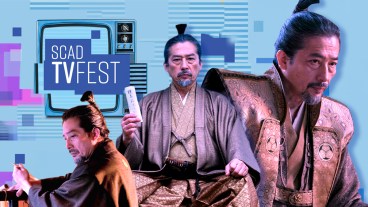 A composite of several images of Hiroyuki Sanada as Lord Toranaga in FX's Shogun.