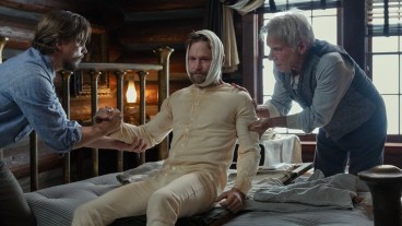 L to R Darren Mann as Jack Dutton, Brian Geraghty as Zane and Harrison Ford as Jacob Dutton in season 2 , Episode 4 of 1923 streaming on Paramount+.