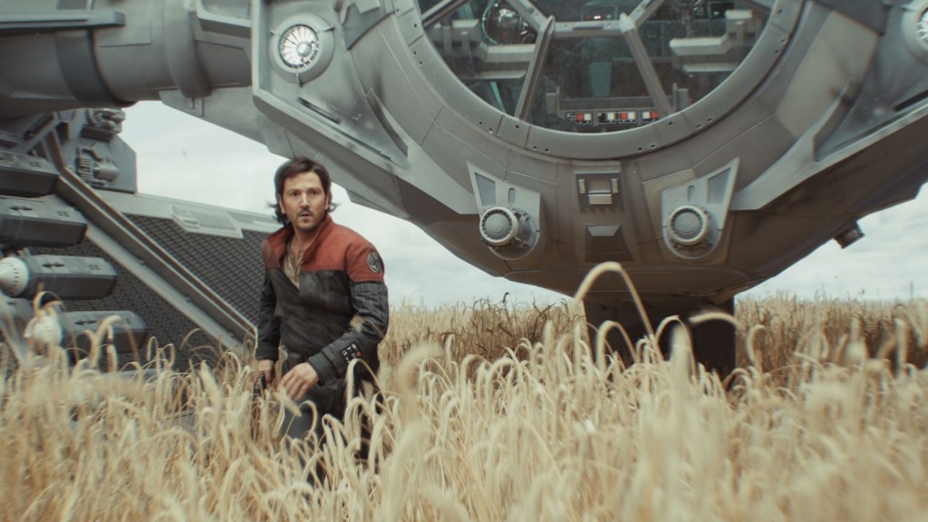 Cassian Andor (Diego Luna) in Lucasfilm's ANDOR Season 2, exclusively on Disney+. Photo courtesy of Lucasfilm. ©2025 Lucasfilm Ltd. & TM. All Rights Reserved.