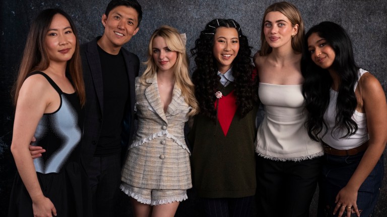 The cast of Slanted at Den of Geek's SXSW studio.