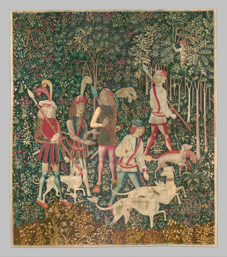 Unicorn Tapestries: Hunters Enter the Woods