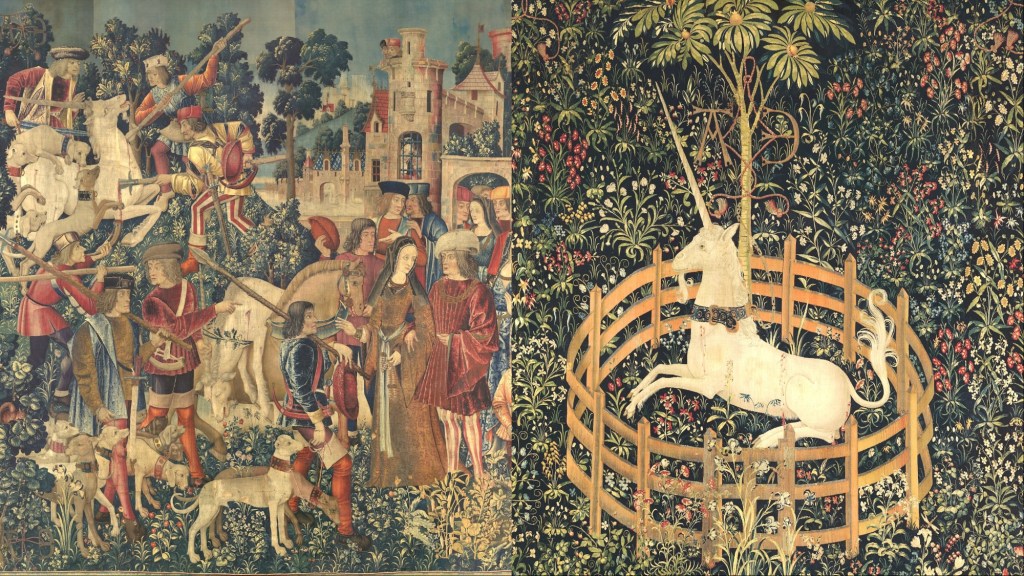 Unicorn Tapestry 6 and 7 resurrection and captivity