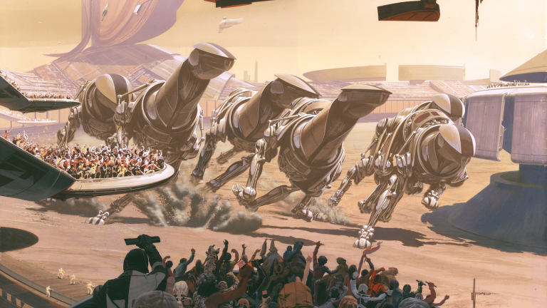 Running of the Six Drgxx (1983) by Syd Mead