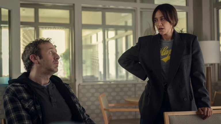 Chris O&rsquo;Dowd and Rashida Jones in the Black Mirror episode &ldquo;Common People.&quot;