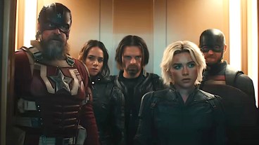 Florence Pugh in the elevator of Thunderbolts