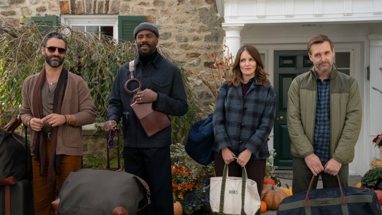 Marco Calvani as Claude, Colman Domingo as Danny, Tina Fey as Kate, and Will Forte as Jack in Episode 106 of The Four Seasons