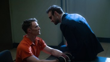 (L-R) Ben Poindexter/Bullseye (Wilson Bethel) and Matt Murdock/Dardevil (Charlie Cox) in Marvel Television's DAREDEVIL: BORN AGAIN, exclusively on Disney+. Photo by Giovanni Rufino. © 2025 MARVEL.