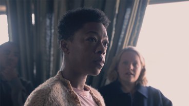 Samira Wiley and Elisabeth Moss in The Handmaid's Tale season 6