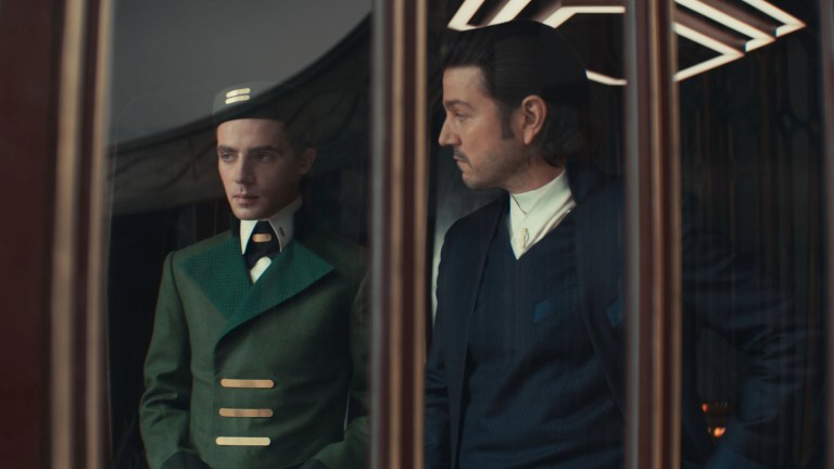 Thela (Stefan Crepon) and Cassian Andor (Diego Luna) in Lucasfilm's ANDOR Season 2