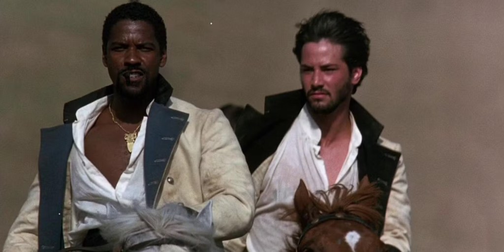 Denzel Washington and Keanu Reeves in Much Ado About Nothing