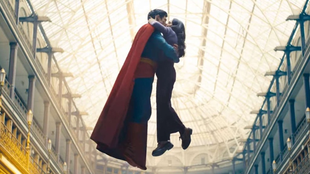 David Corenswet and Rachel Brosnahan as Superman and Lois Lane