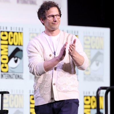 SAN DIEGO, CALIFORNIA - JULY 24: Andy Samberg speaks onstage at Comedy Central Adult Animation: "South Park", "Beavis & Butt-Head", and "Digman" Panel during 2025 Comic-Con International: San Diego at San Diego Convention Center on July 24, 2025 in San Diego, California. (Photo by Amy Sussman/Getty Images)
