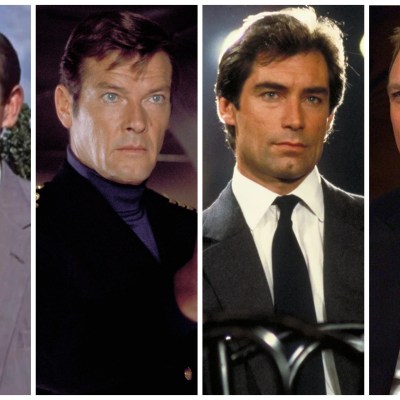 Sean Connery, Roger Moore, Timothy Dalton, Daniel Craig as 007