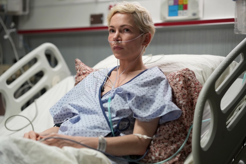 Dying for Sex -- "You're Killing Me, Ernie" -- Episode 7 (Airs Friday, April 4 on Hulu ) -- Pictured: (l-r) Michelle Williams as Molly. CR: Sarah Shatz/FX