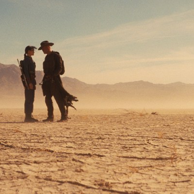 Ella Purnell, Walton Goggins in the desert in Fallout season 2